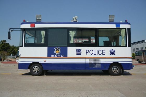 Chiny 25 Km / H Mobile Police Command Vehicles Service Station 3G Wireless Transmission dostawca
