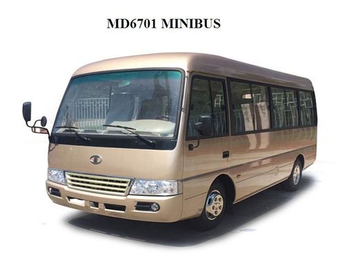 Chiny Luxury 23 Seater Coach Mudan Tourist Mini Bus 3.8L MD6701Cummins engine dostawca
