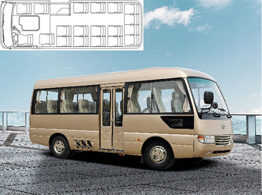 Chiny Mudan Euro 3 Diesel Mini Bus luksusowy 25 pasażerski Van Brake ze sprężonym powietrzem dostawca
