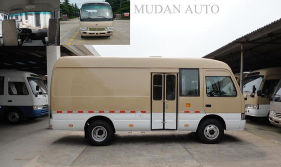 Chiny Hydraulic Brake Transport Minivan Diesel Coaster Vehicle With 65L Fuel Tank dostawca