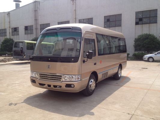 Chiny Luxury 19 Seater Minibus / Diesel 6m  Length Coaster Bus 4.3T Rear Axle , 15-24 Seats dostawca
