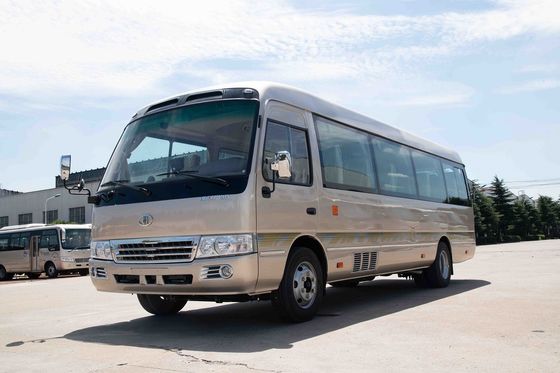 Chiny Luxury Travel 30 Seater Minibus Dźwignia Pedał Zwiedzanie CUMMINS Engine dostawca