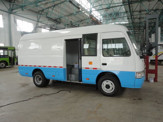 Chiny JX493ZLQ Transport Coaster Manual Safest Mini Van Semi - Integral Body dostawca