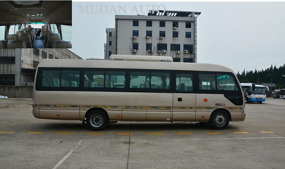 Chiny Mudan Golden City Tour Bus , Diesel Engine 25 Seater Minibus Semi - Integral Body dostawca