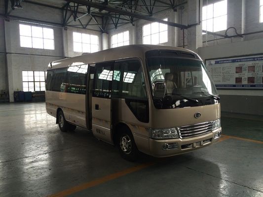 Chiny Sunroof 145HP Power Star Minibus 30 Passenger Mini Bus With Sliding Side Window dostawca