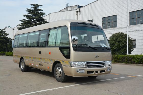 Chiny Blue 2x1 Seat Arrangement Coaster Minibus / Diesel Minibus Long Distance Transport dostawca