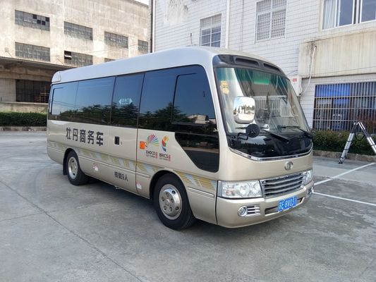 Chiny Diesel 6 Meter 30 Seater Minibus, Coaster Minibus Wth Wytrzymałe siedzisko z tkaniny dostawca